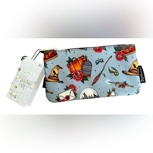 NWT - LOUNGEFLY -Harry Potter Themed Pouch - Light Blue